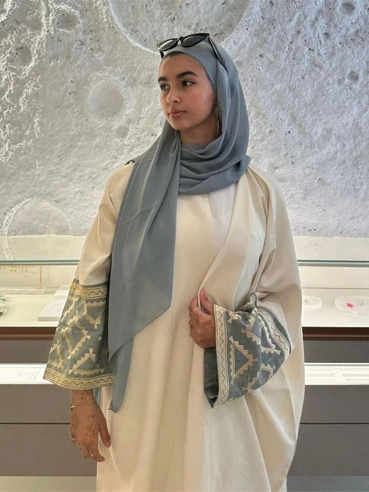 Embroidery Kebaya - Abaya-Kimono brodé de luxe pour femmes,