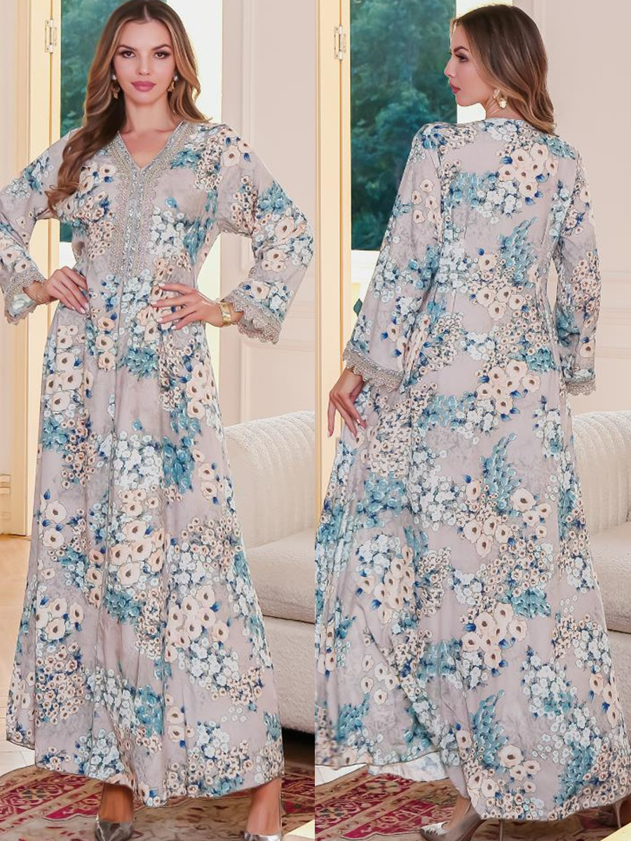 Femmes musulmanes dubaï Abaya  - Embroidery Kebaya avis et prix
