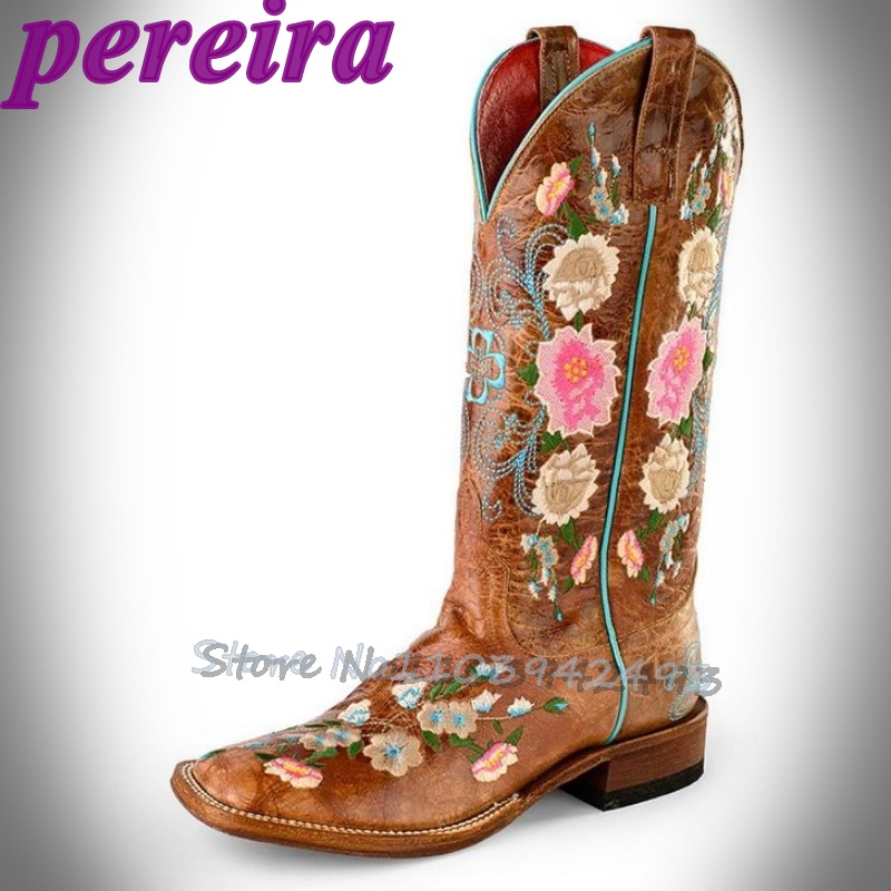 Bottes à fleurs brodées Rose G - Embroidery Rose avis et prix