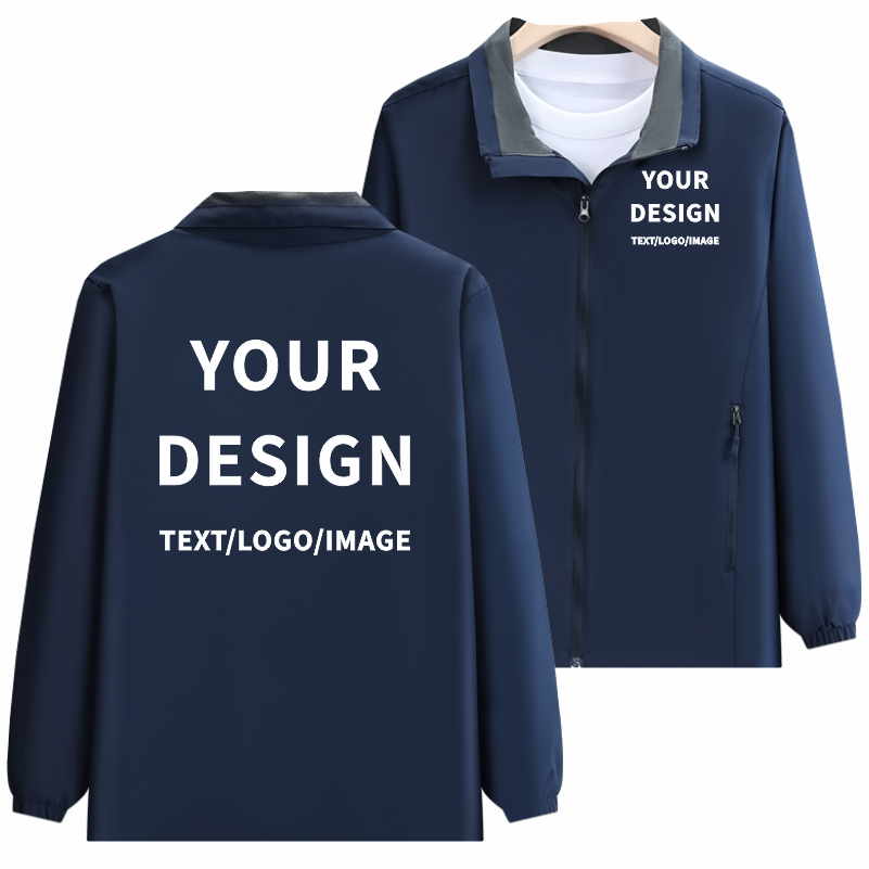 Veste de couleur unie à la mod - Embroidery Design Logo avis et prix