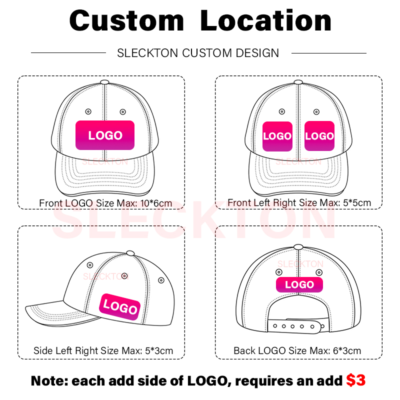 SLECKTON Logo Casquette de bas - Embroidery Design Logo avis et prix