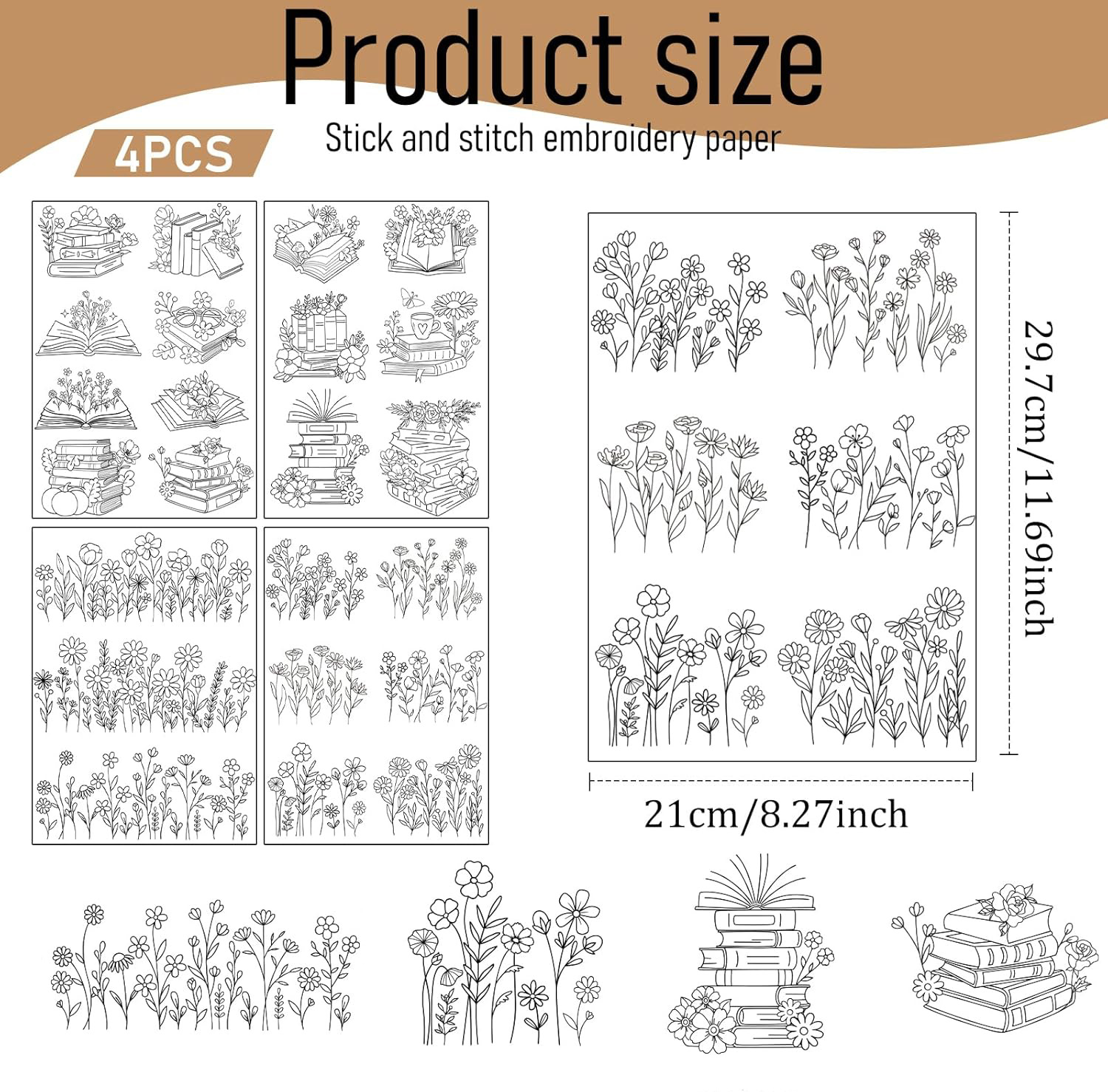 Papier à motifs de broderie pr - Embroidery Meaning avis et prix