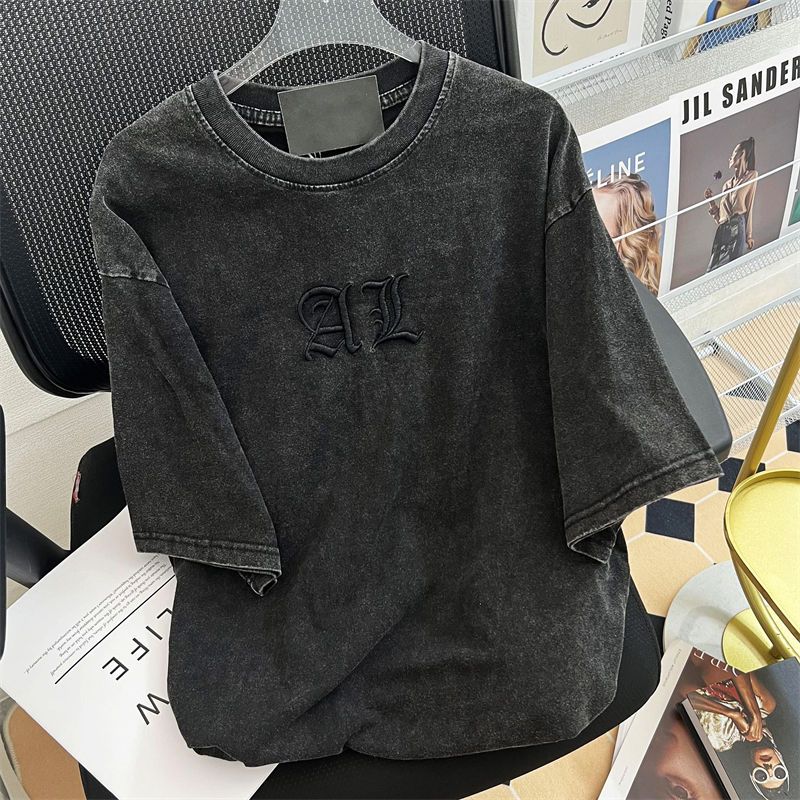 T-shirt classique en coton dél - Embroidery Cotton Shirt avis et prix